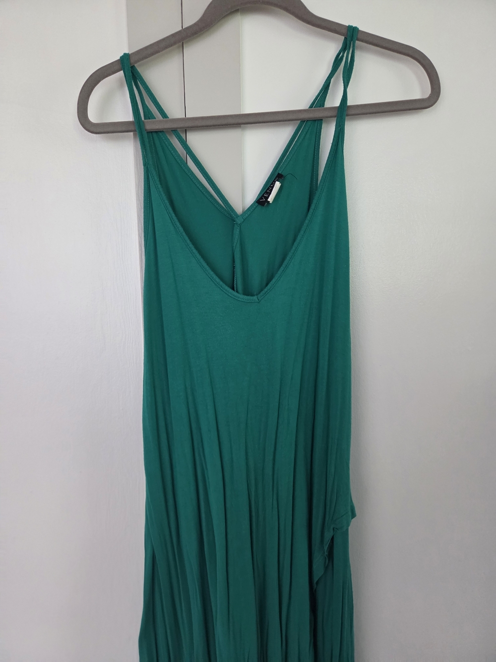 VENUS Green Spaghetti Strap Top